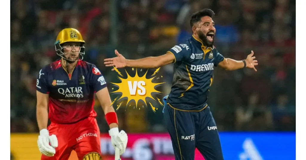 Royal Challengers Bengaluru vs Gujarat Titans Match Scorecard