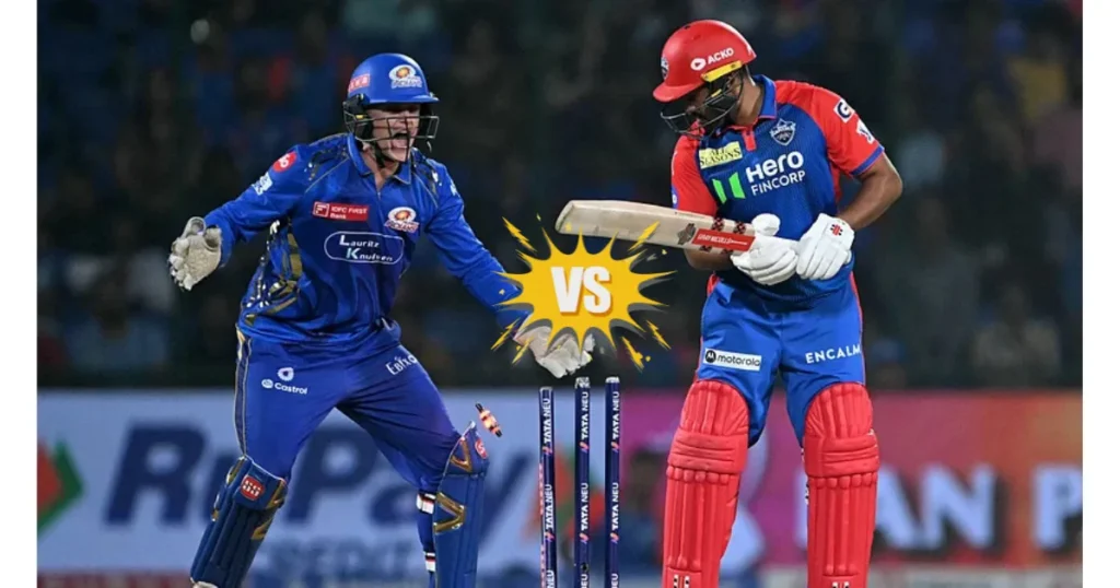 Mumbai Indians Team vs Delhi Capitals Cricket Match Scorecard
