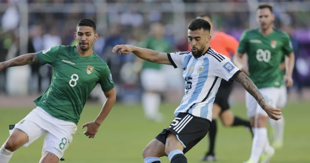 argentina national football team vs bolivia national football team lineups