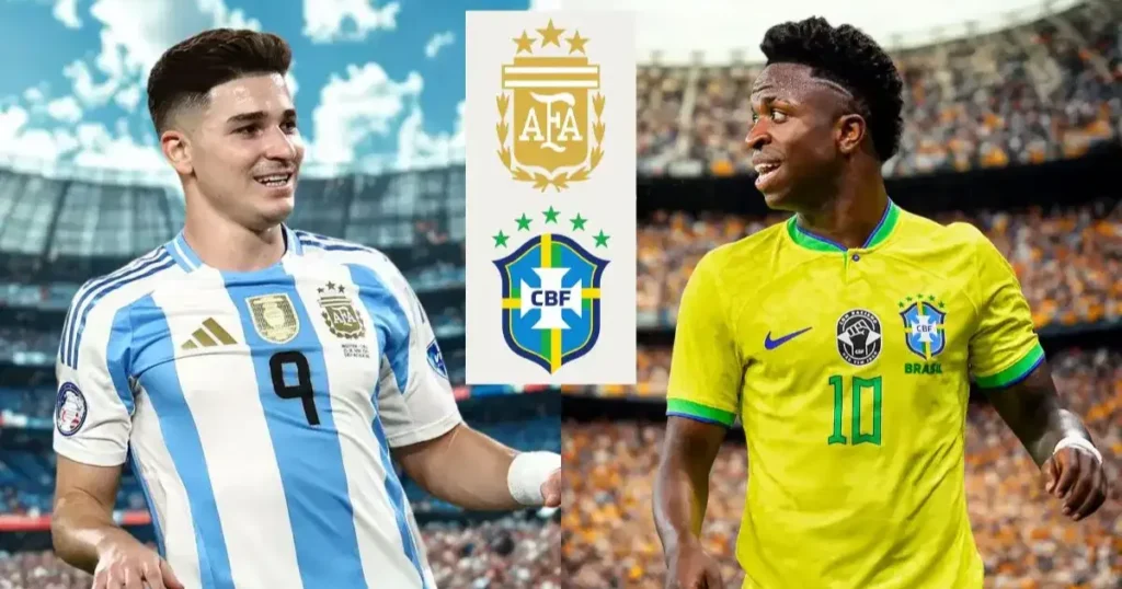 argentina national football team vs brazil national football team lineups