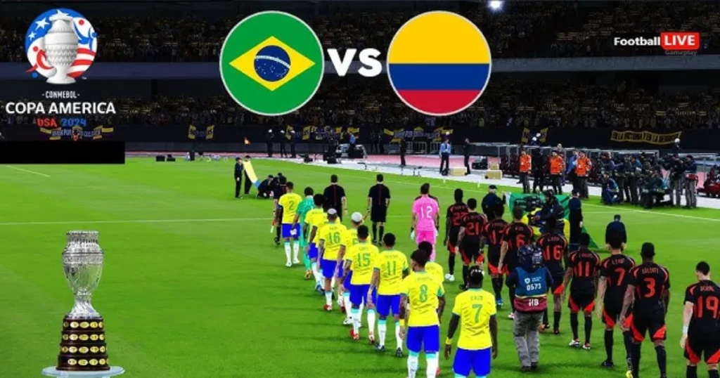 brazil national football team vs colombia national football team lineups