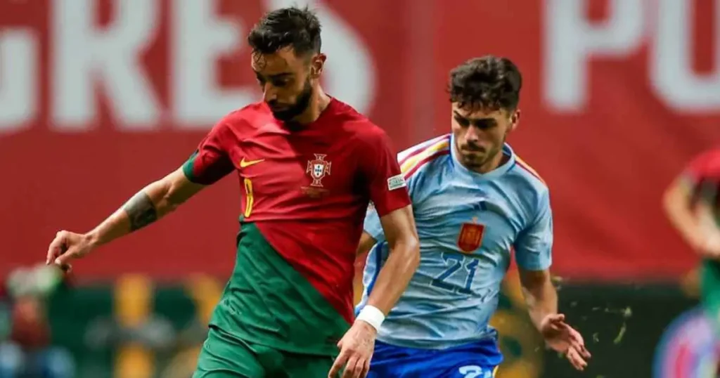 portugal national football team vs spain national football team stats