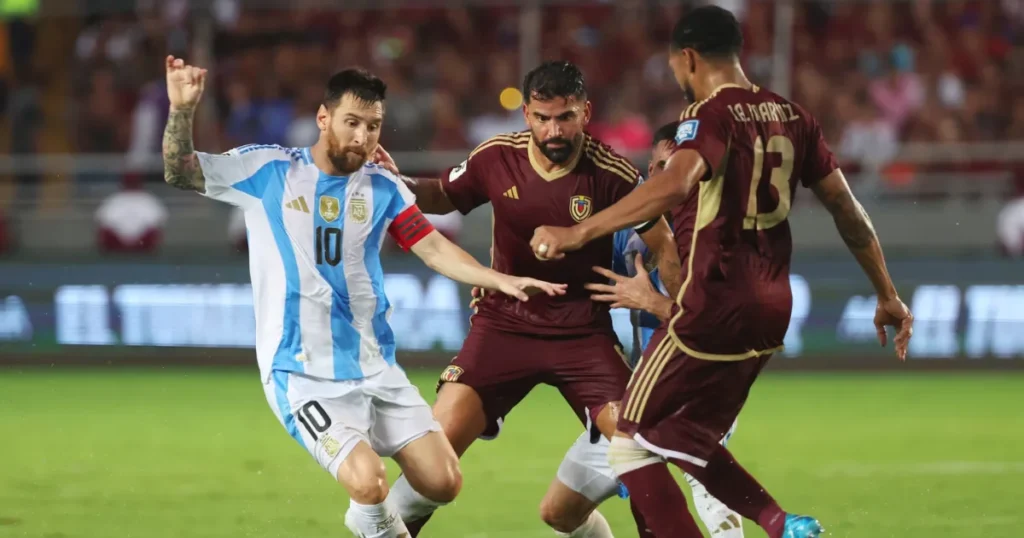 venezuela national football team vs argentina national football team lineups